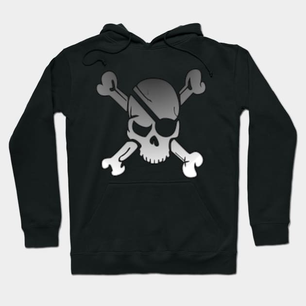 Cool black skull Hoodie by Dog and cat lover